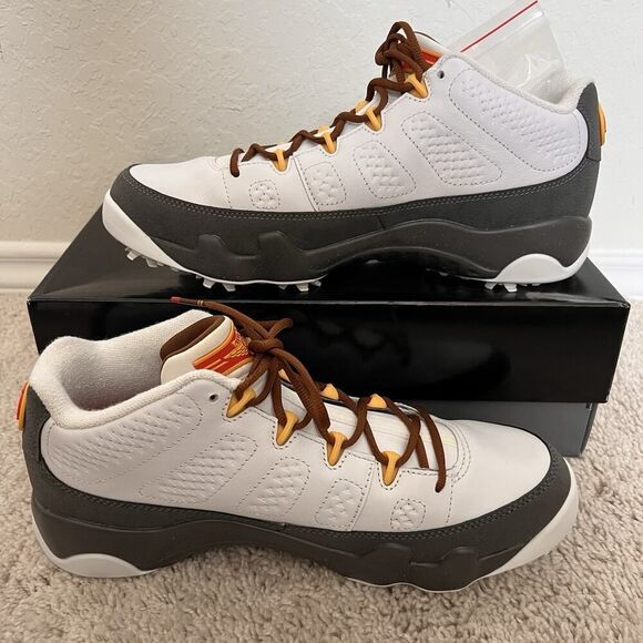 Nike Air Jordan 9 G Golf Low NRG US Open White Grey Size Men\'s 10 FN6931-100 New main image 5
